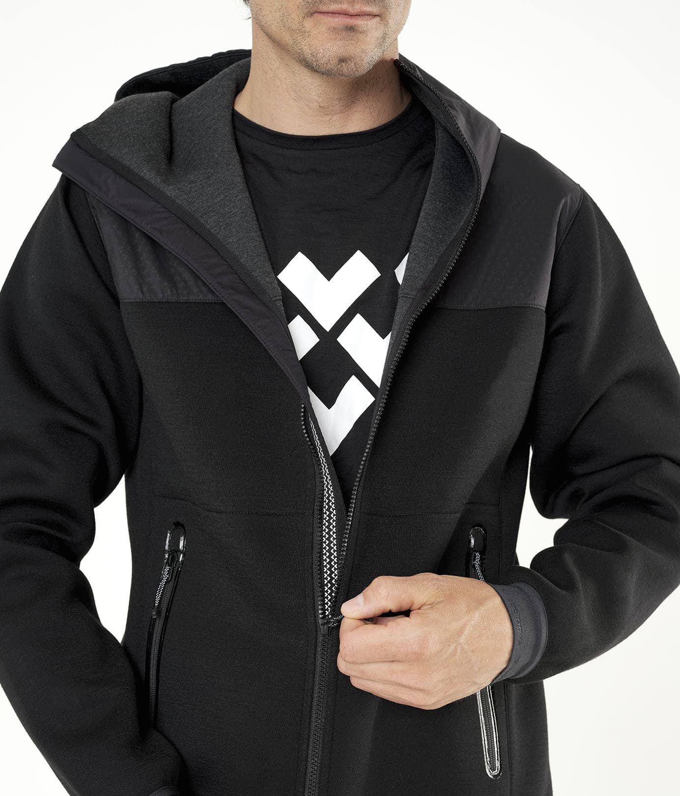 Men's Ferus Tech Wool Hoodie • midlayers | Black Crows