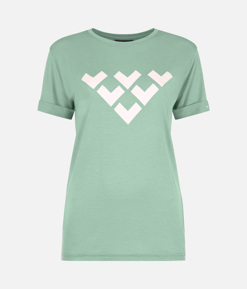 Women's Chevron Merino Blend Short Sleeve Tee 