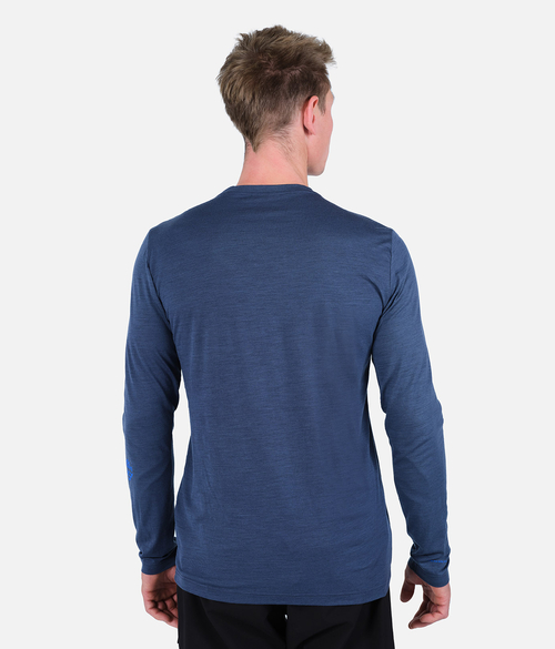 Men's Chevron Merino Blend Long Sleeve Tee