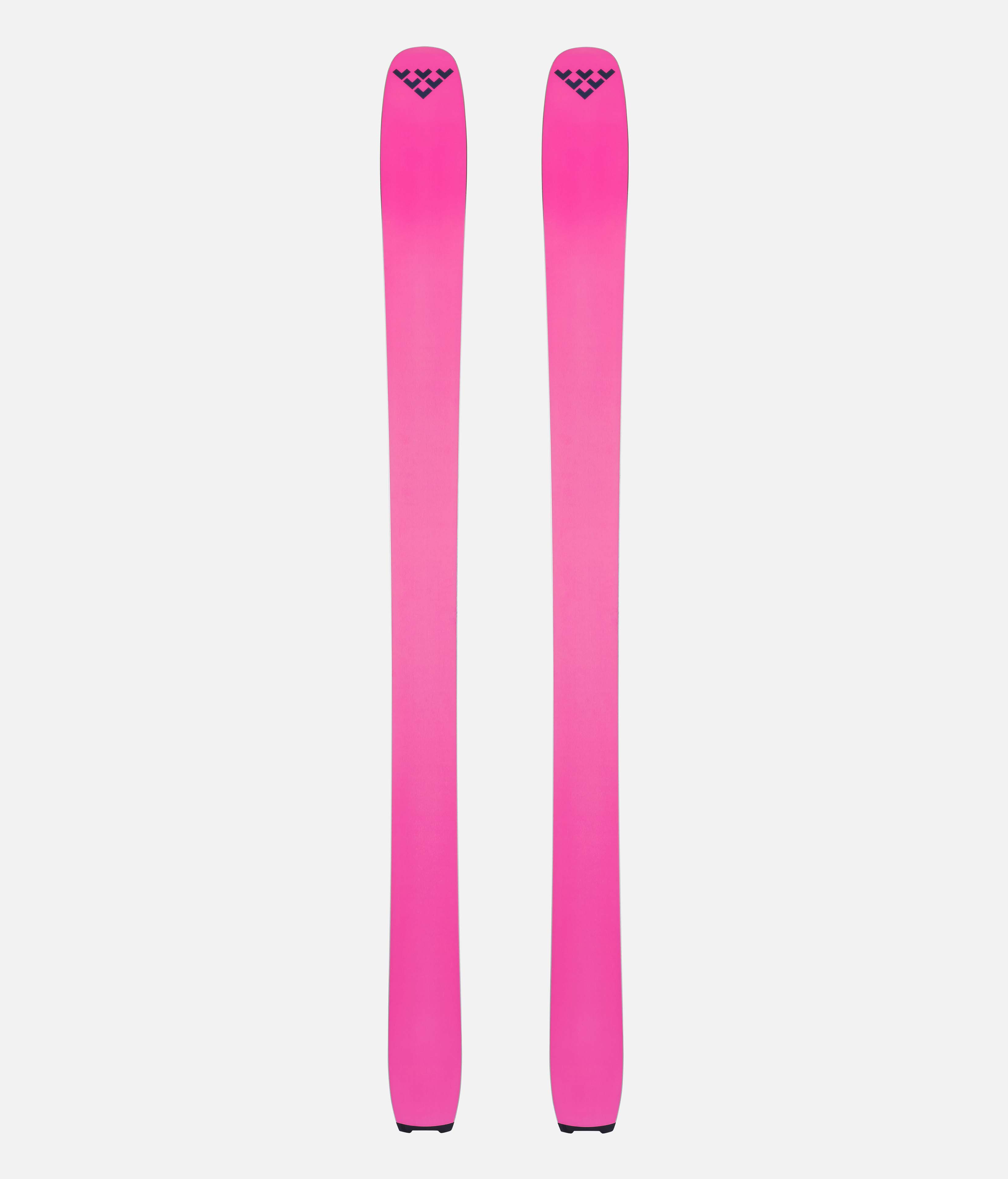 women's skis ROSSIGNOL FAMOUS 2 Xpress , Black/pink, rocker + Look Xpress  10 ( like NEW ) 